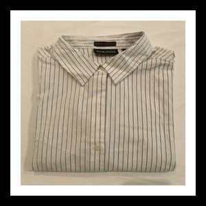 Button Down Pin Stripe Top